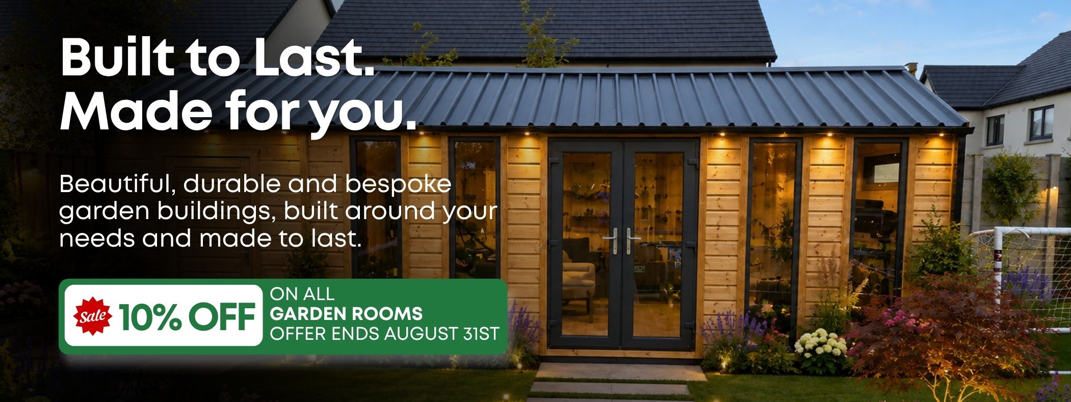 wooden garden room